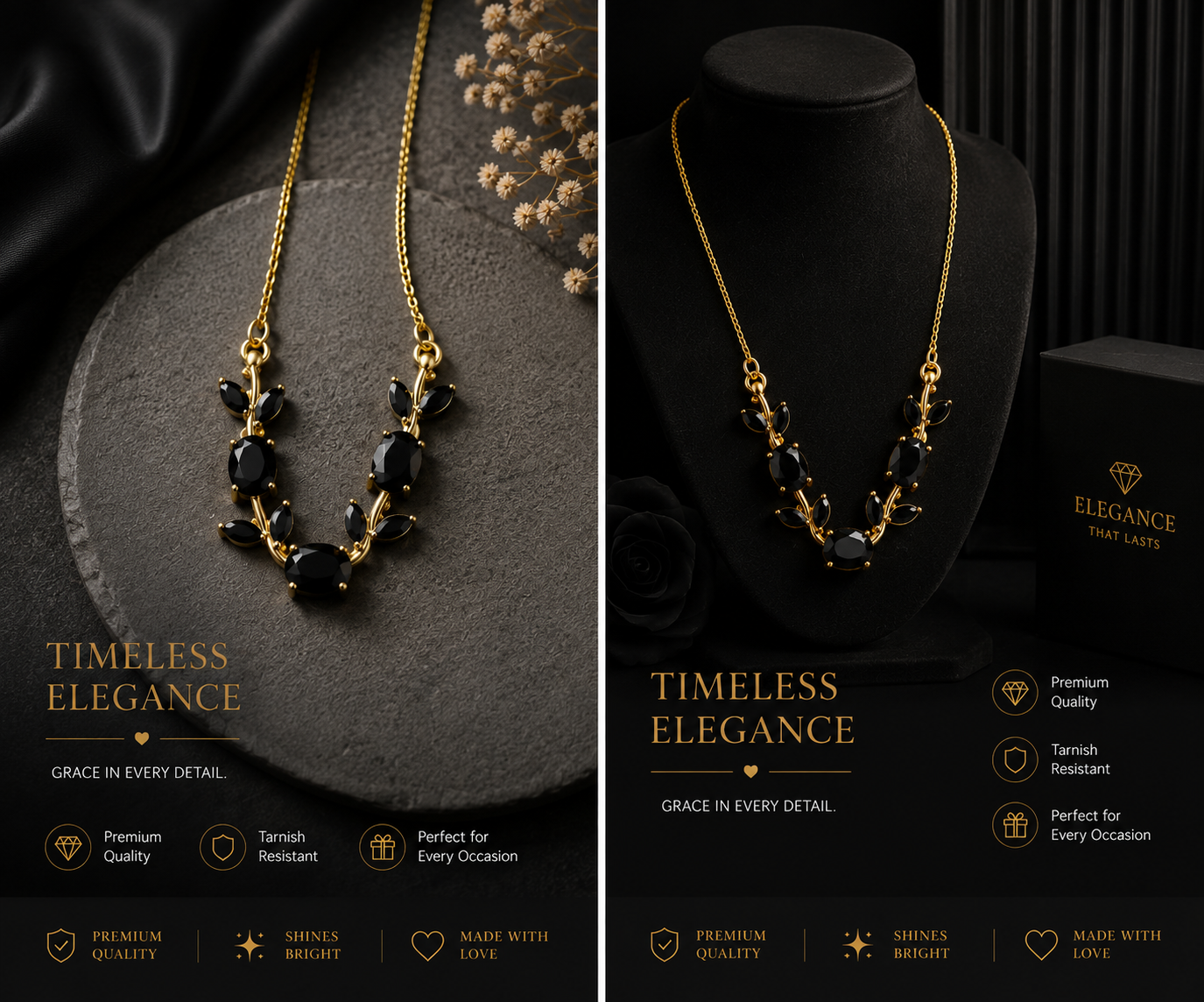 Noir Bloom Necklace