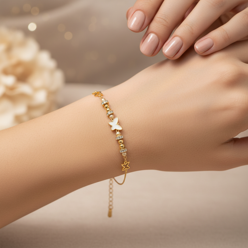 Butterfly Bracelet on Wrist